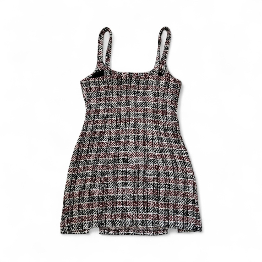 Stylish Plaid Mini Dress - Picture 4 of 10